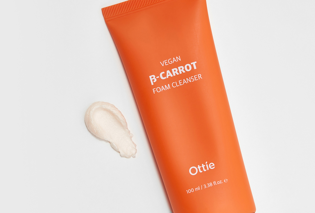 Очищающая пенка для лица Ottie Vegan Beta-Carrot Foam Cleanser 