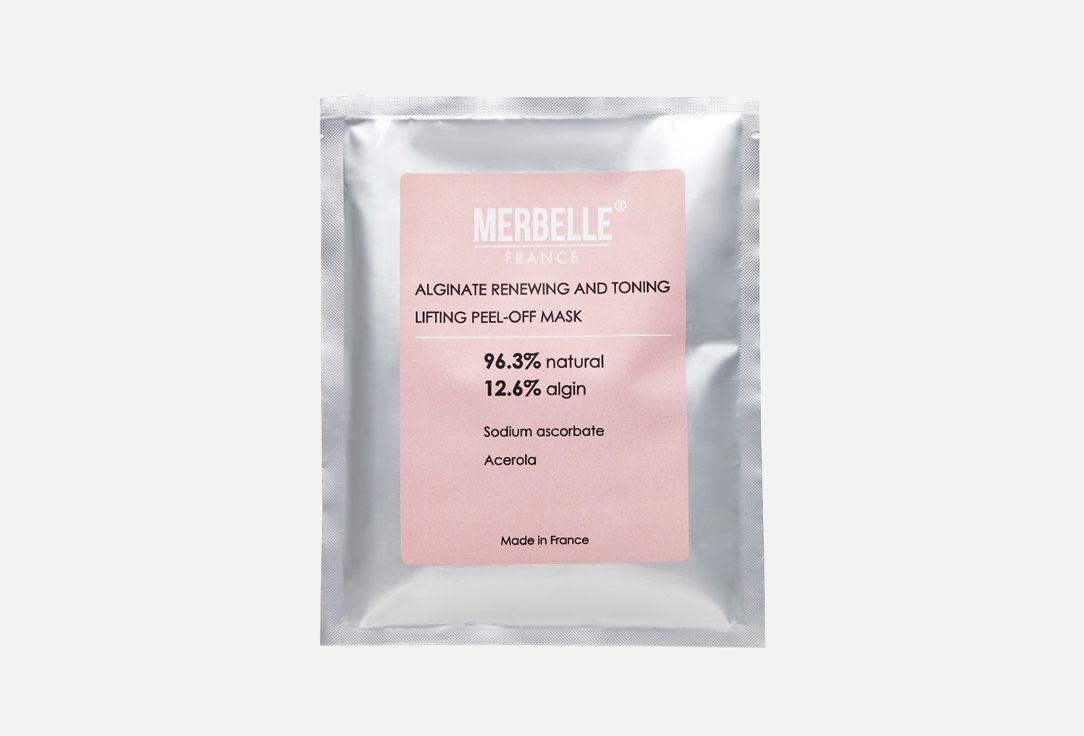 Изображение товара Альгинатная тонизирующая лифтинг маска для лица MERBELLE renewing and toning