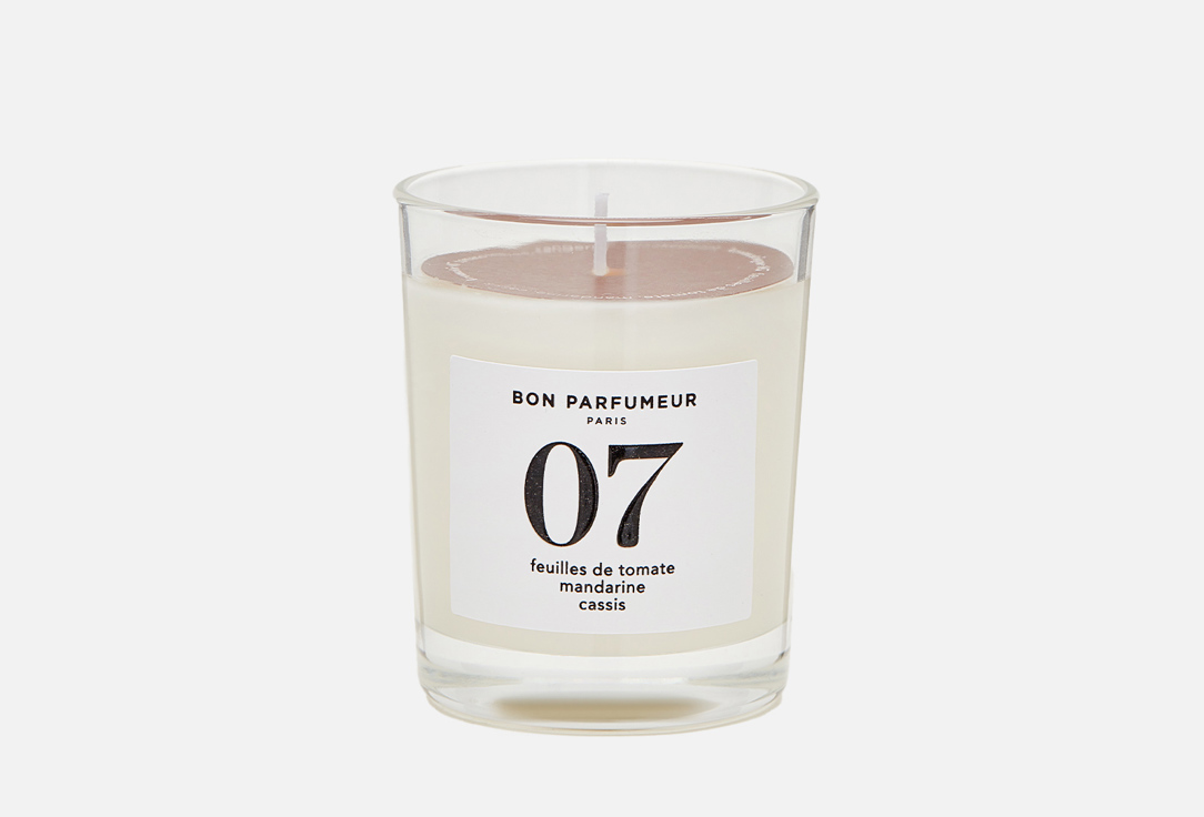 

Ароматическая свеча BON PARFUMEUR PARIS, Белый, 07 – feuilles de tomate, mandarine, cassis 70 г