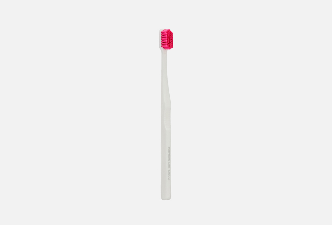 ЗУБНАЯ ЩЕТКА ультра мягкая NORDICS Nordics silk 12000 white 1 шт детская зубная щетка nordics бамбуковая pink bristles 1 шт