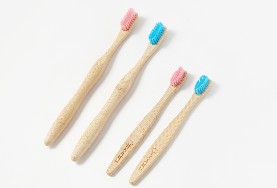 НАБОР зубных щеток nordics Bamboo toothbrushes 