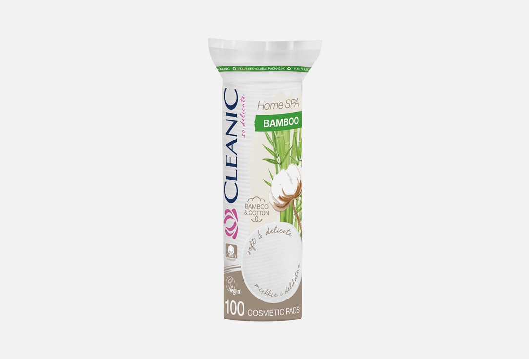 Ватные диски Cleanic Home Spa Bamboo 