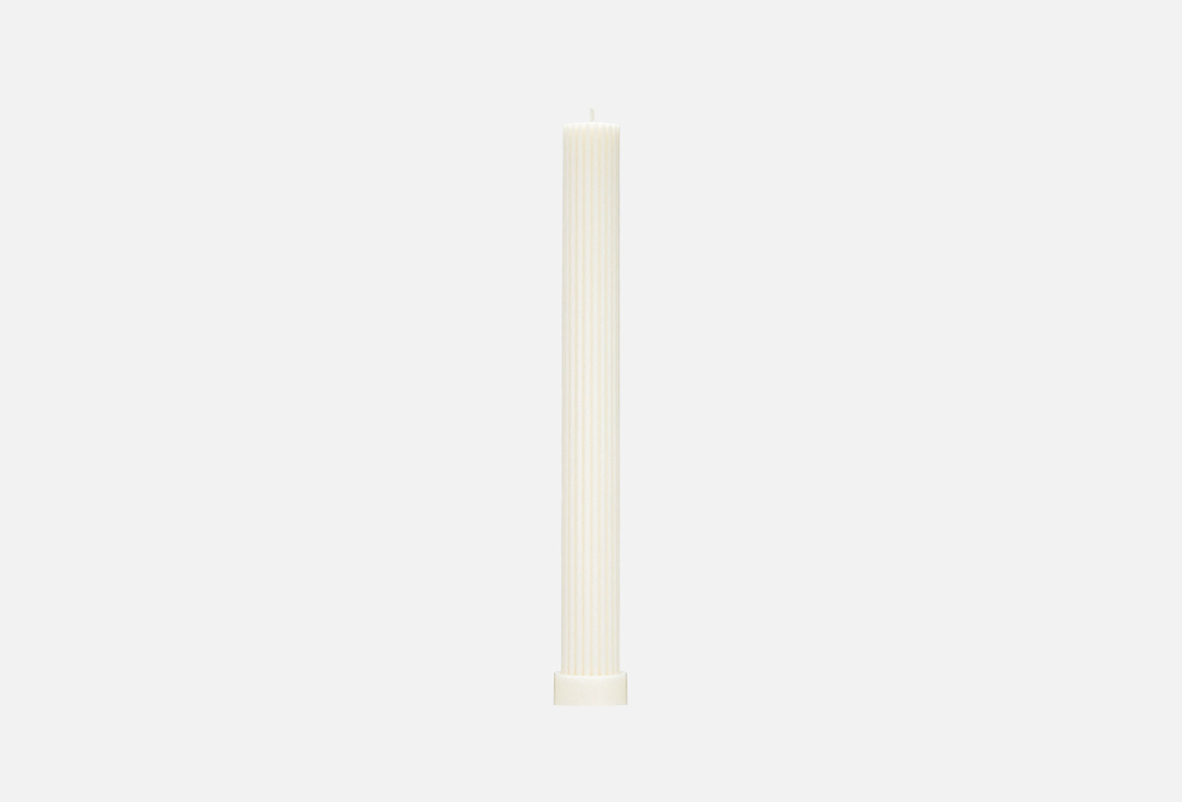 

Формовая свеча ручной работы DUKH SHOP, Белый, Column 130 г