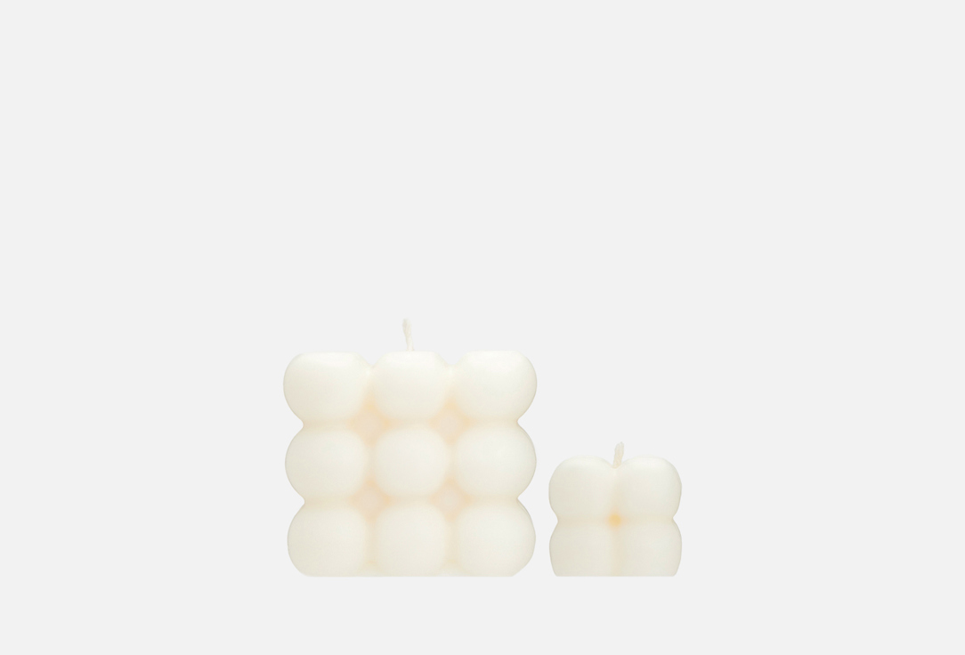 Набор формовых свечей ручной работы Dukh Shop Set Bubbles (large & small) 