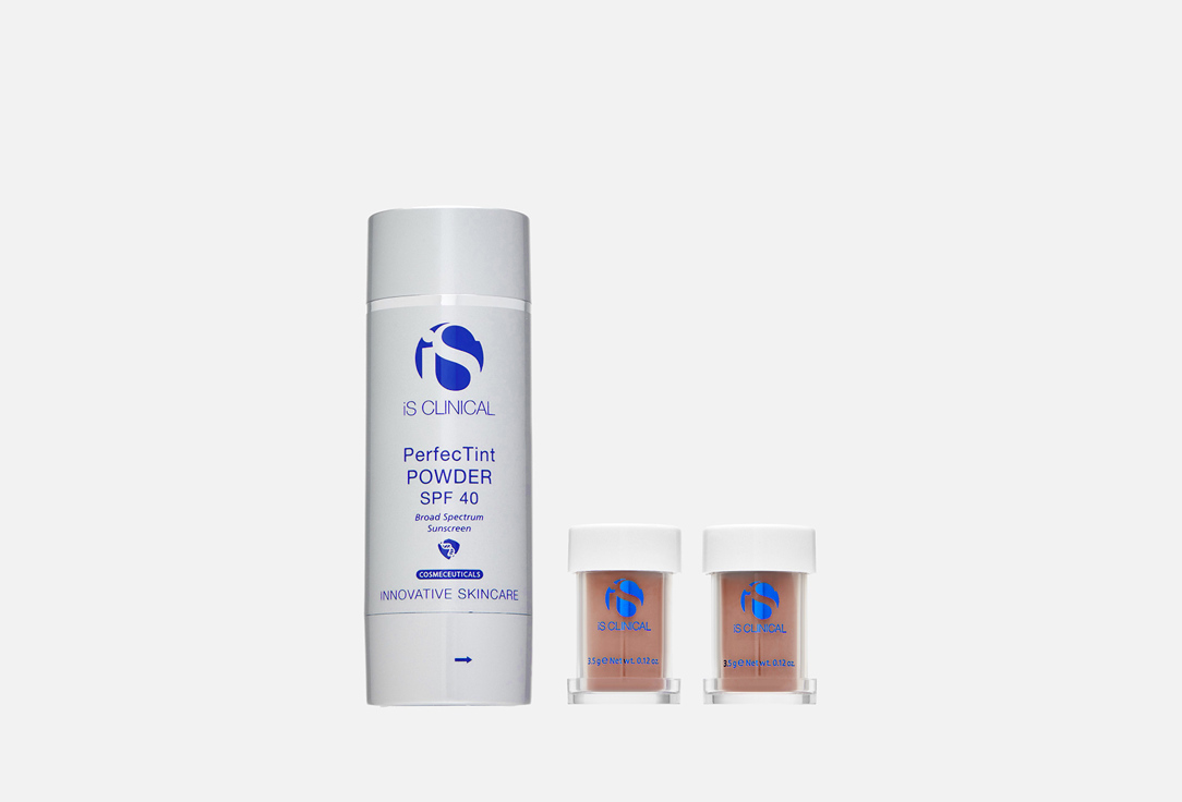 Солнцезащитная пудра для лица SPF40  iS Clinical PerfecTint Powder SPF40 Насыщенный