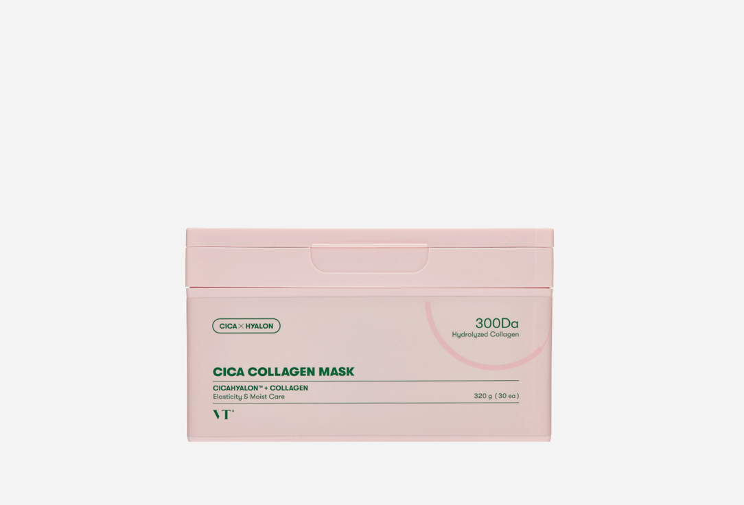 Набор тканевых масок для лица VT Cica collagen mask 30 шт