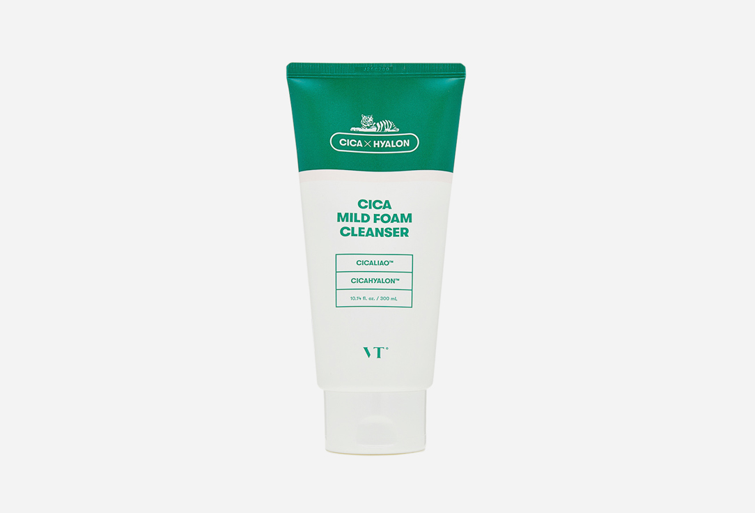 Пенка для очищения лица VT Cica mild foam cleanser 300 мл