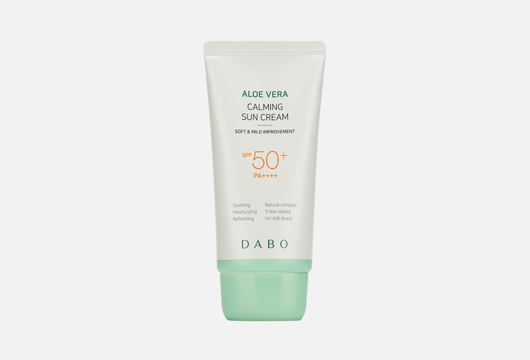 Солнцезащитный крем для лица SPF50+ DABO Aloe Vera 70 мл