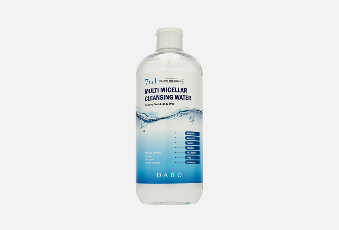 Мицеллярная вода для лица DABO Multi Micellar 500 мл интенсивно восстанавливающая мицеллярная вода 3 в 1 royal snail мицеллярная вода 500мл