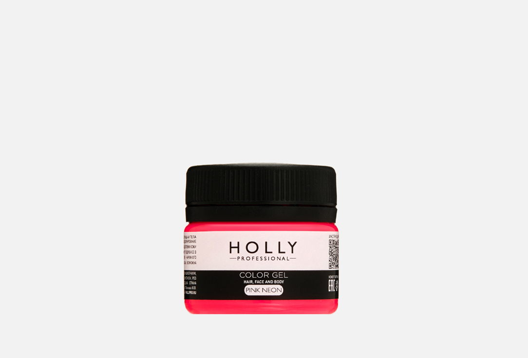 Грим на гелевой основе для лица, волос и тела Holly Professional Color Pink Neon