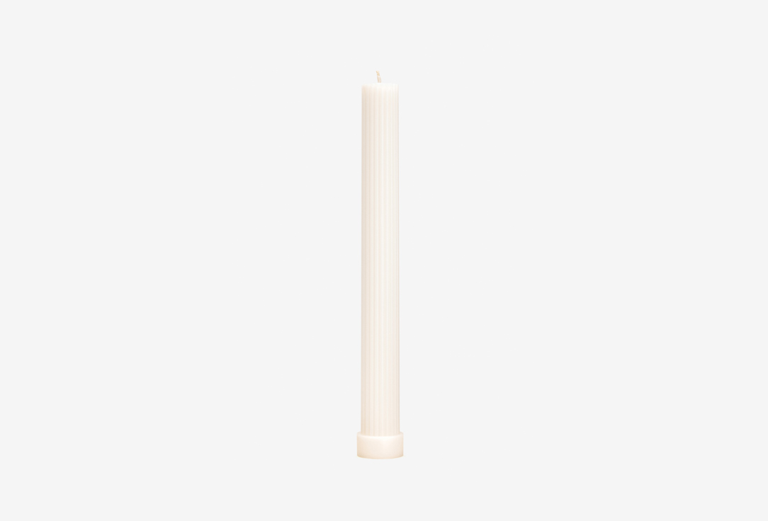 Интерьерная свеча ANDPLUS candle 8.7 white 135 г свеча хозяйственная набор свечей парафиновых свеча интерьерная свеча белая
