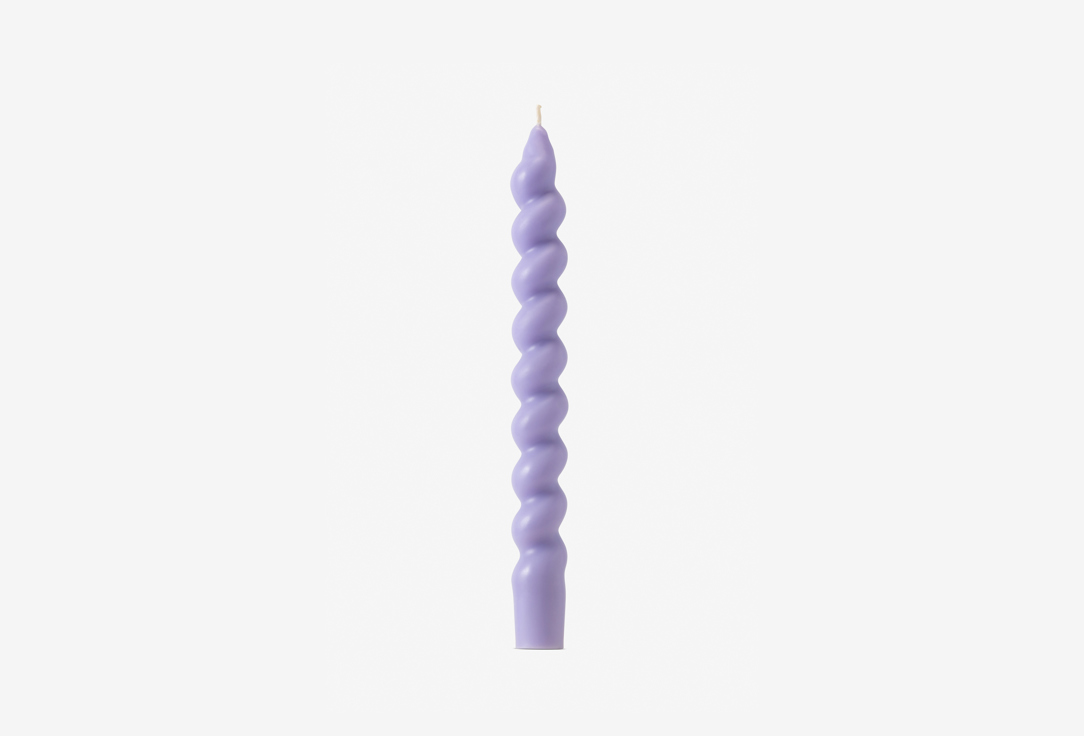свеча интерьерная витая сиреневая Интерьерная свеча ANDPLUS candle 8.8 lilac 40 г