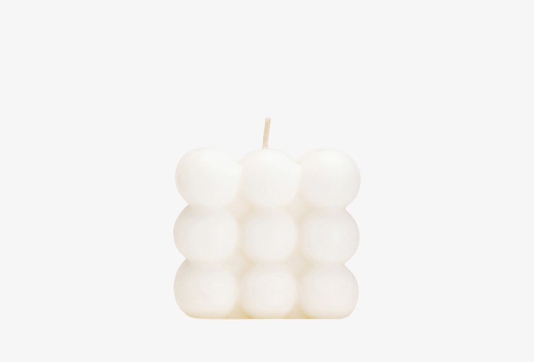 Интерьерная свеча ANDPLUS candle 8.20 white 140 г свеча хозяйственная набор свечей парафиновых свеча интерьерная свеча белая