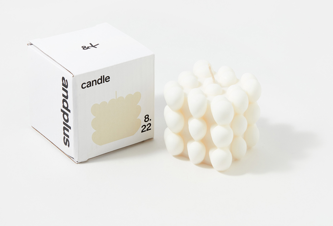 Интерьерная свеча andplus  candle 8.22 white 