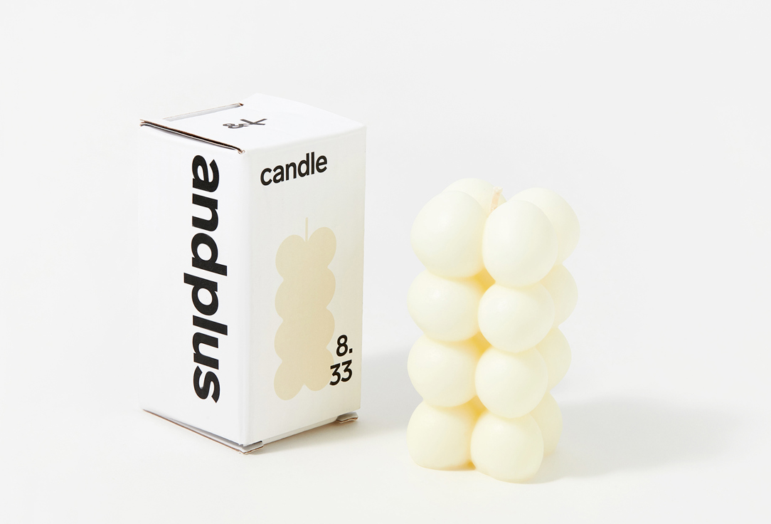 Интерьерная свеча andplus  candle 8.33 white 