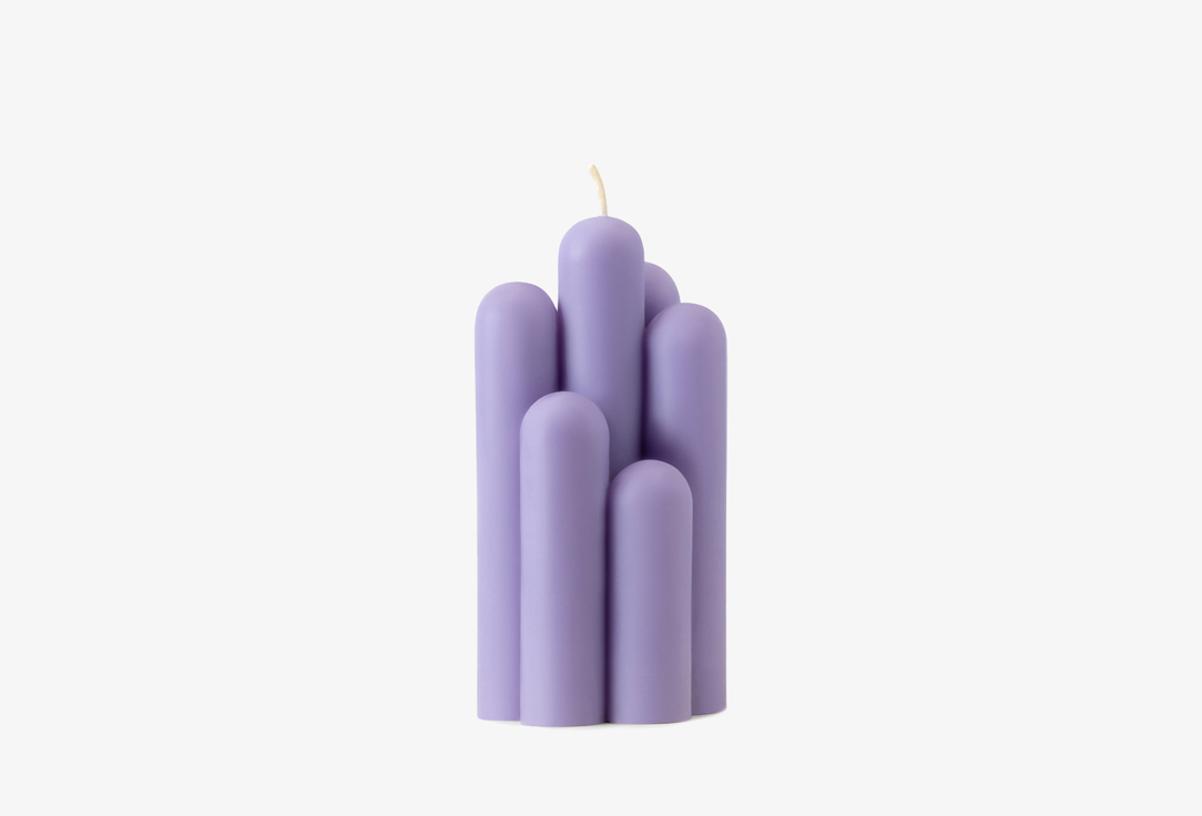 свеча интерьерная витая сиреневая Интерьерная свеча ANDPLUS candle 8.39 lilac 98 г
