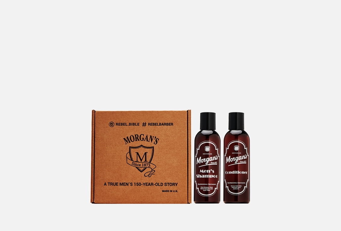 Подарочный набор MORGANS Aloe vera, jojoba oil 2 шт набор для волос teknia deep care travel pack шампунь 100мл кондиционер 100мл маска 50мл