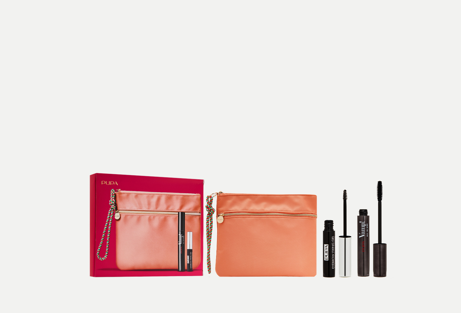 Pupa Набор для макияжа KIT VAMP!ALL IN ONE mascara + EYEBROW FIXING GEL ...