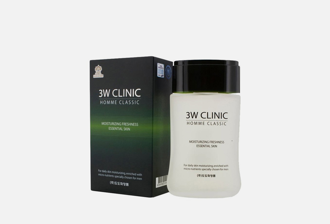 Увлажняющий тонер для лица 3W CLINIC Homme classic 150 мл тонер 3w clinic premium placenta intensive skin 145 мл
