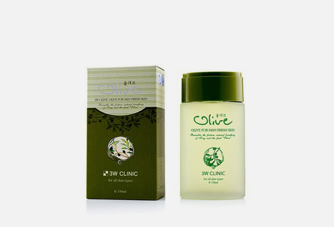 освежающий Тоник для лица 3W CLINIC Olive 150 мл dr clinic тоник для лица освежающий 150мл 4912