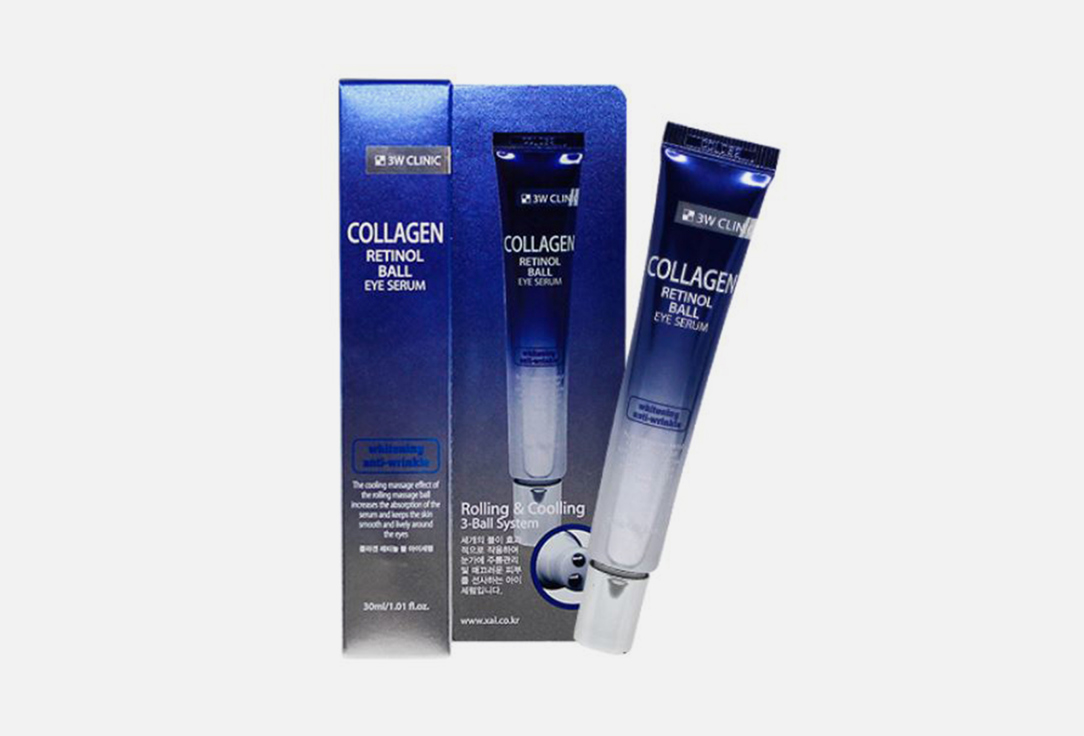 Серум-массажер для кожи вокруг глаз  3W CLINIC Collagen retinol  