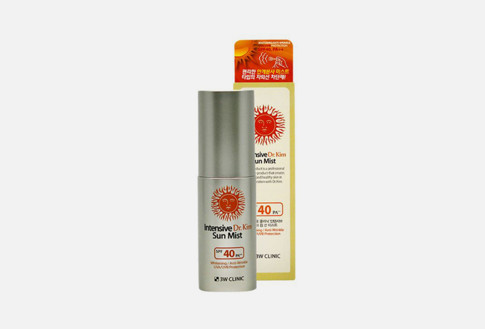 3W CLINIC солнцезащитный Спрей для лица spf 40 Intensive dr. kim 50 мл ...