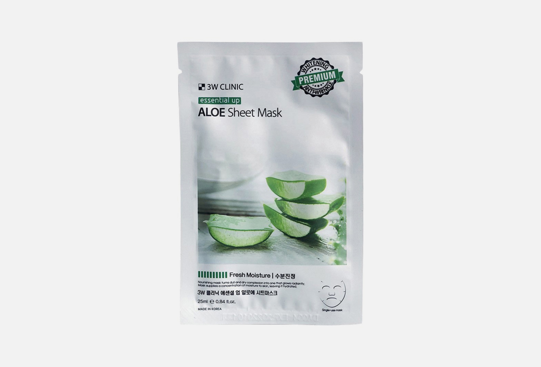 

Тканевая маска для лица 3W CLINIC, Aloe 25 мл