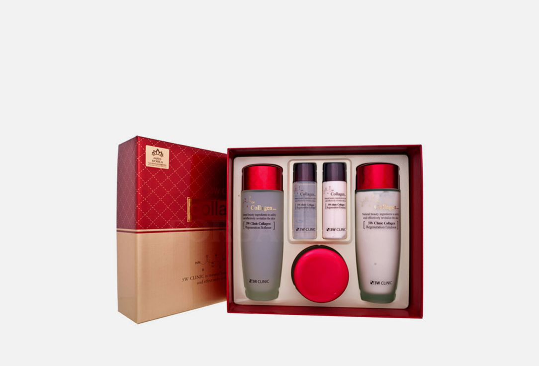 Изображение товара Набор для ухода за кожей лица 3W CLINIC Collagen для увлажнения осветления и восстановления