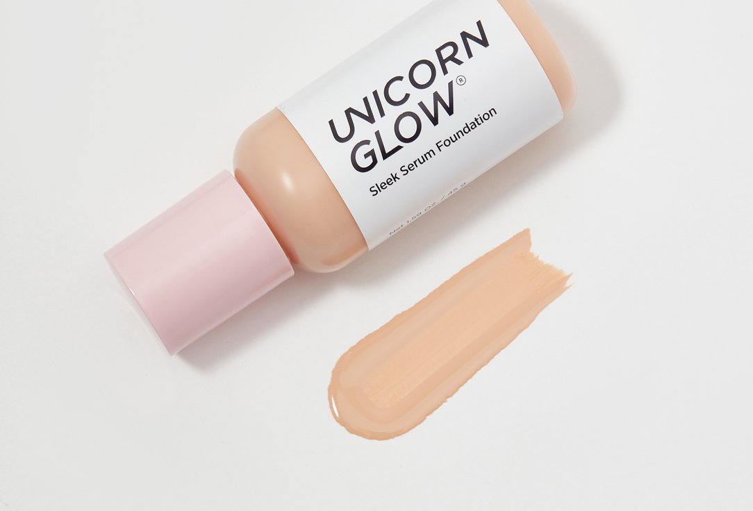 UNICORN GLOW. Сияющая тональная основа для лица Sleek Serum Foundation