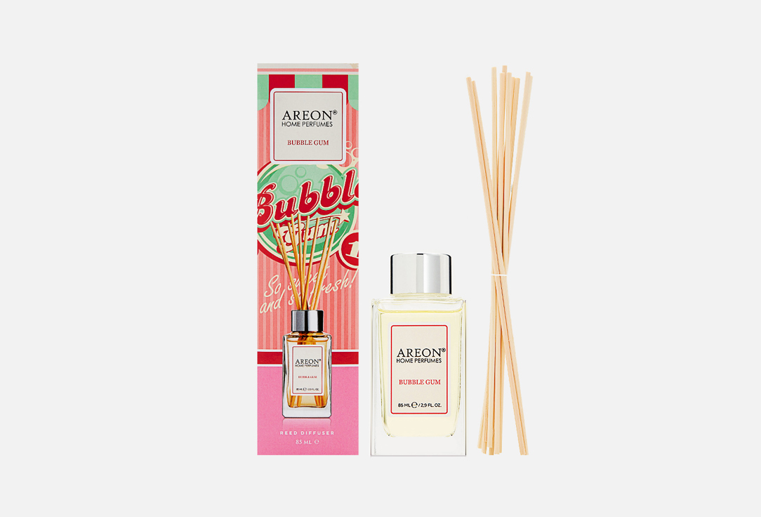 цена Аромадиффузор AREON Home perfume Sticks Bubble Gum 85 мл