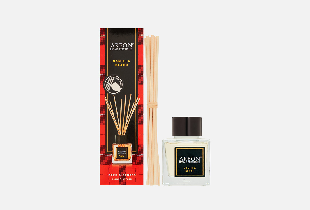 Аромадиффузор AREON Home perfume Sticks TARTAN Vanilla Black 50 мл аромадиффузор areon home perfume sticks tartan apple