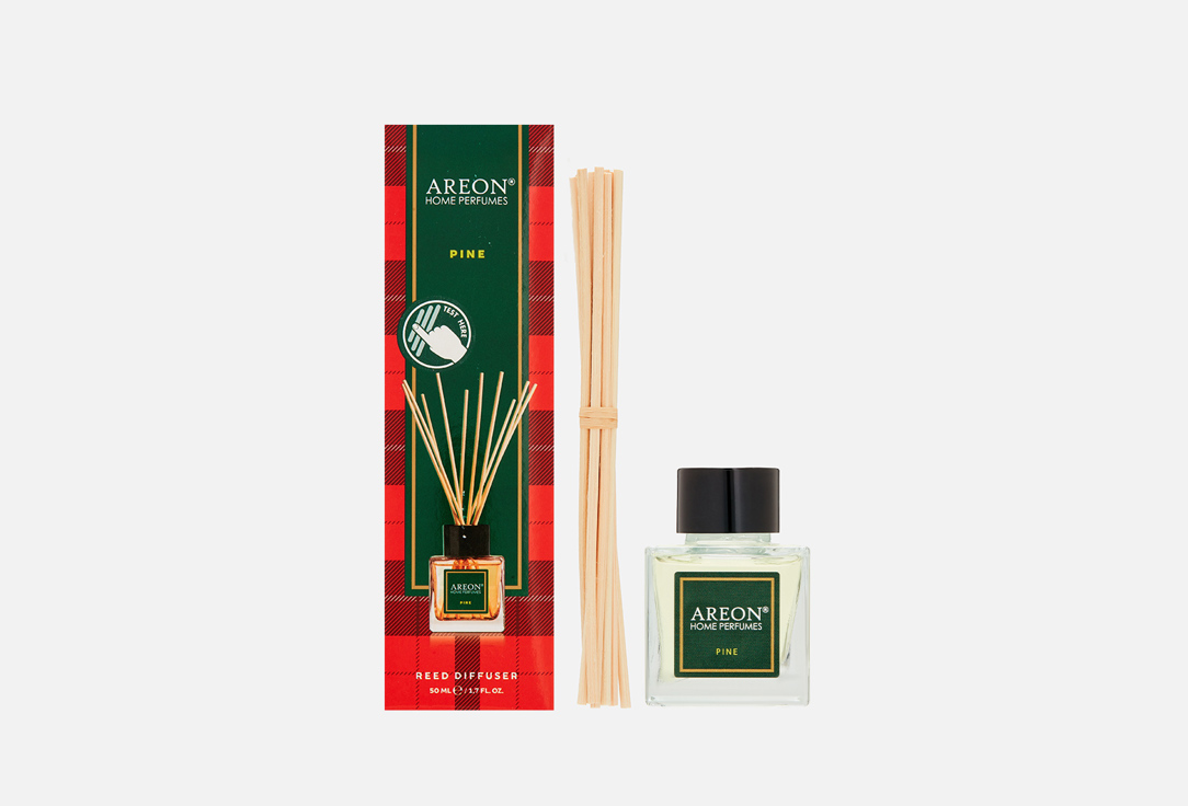 Аромадиффузор AREON Home perfume Sticks TARTAN Pine 50 мл аромадиффузор areon home perfume sticks tartan apple