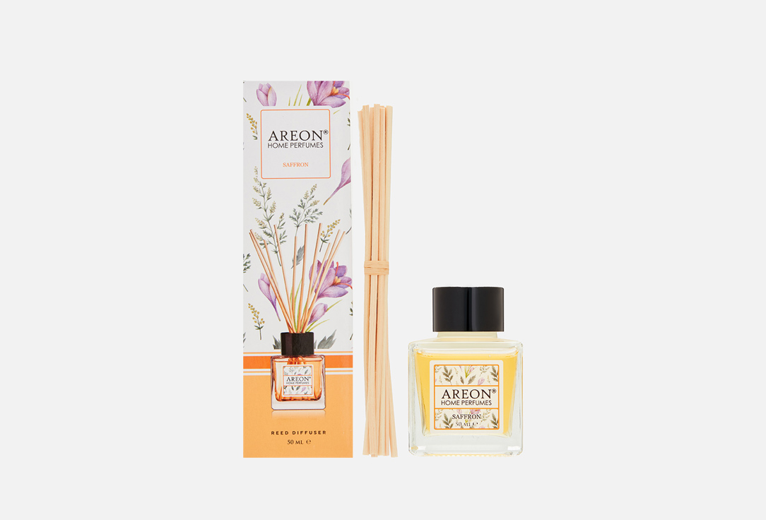 Аромадиффузор AREON Home perfume Sticks, Garden, Saffron 50 мл аромадиффузор areon home perfume french garden 50мл
