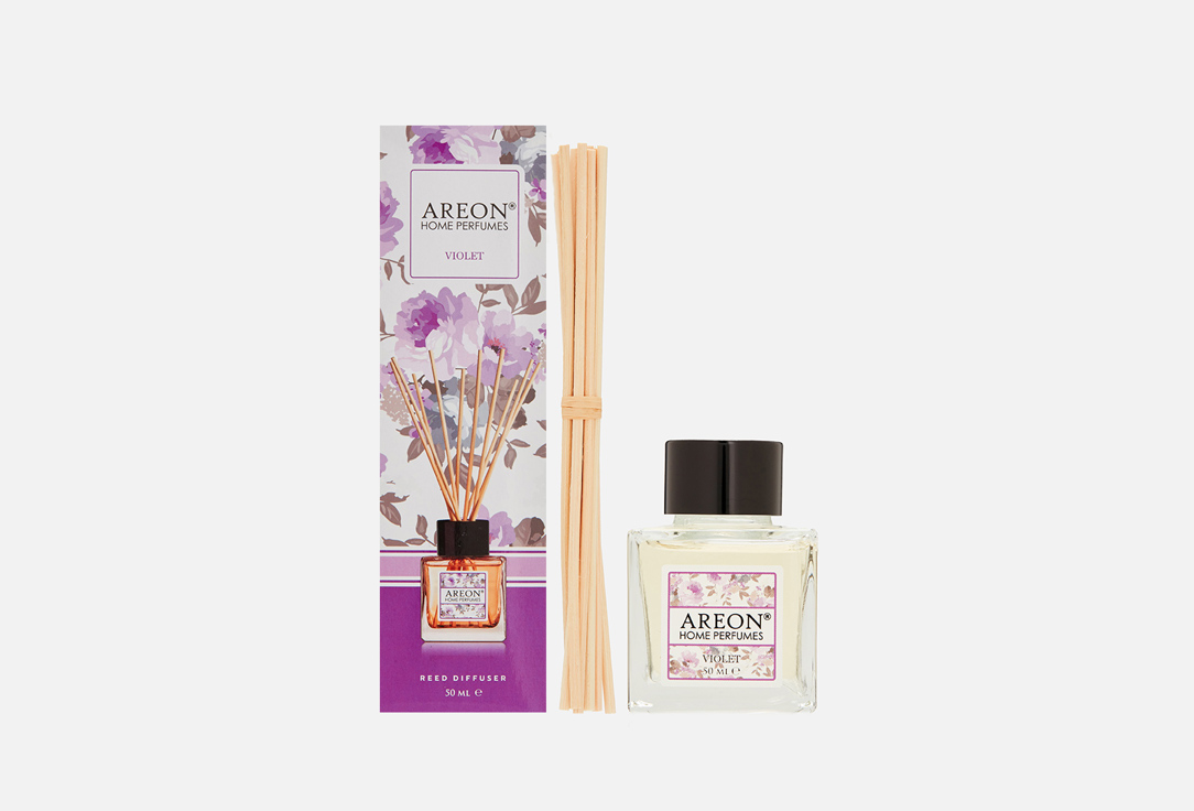 Аромадиффузор AREON Home perfume Sticks, Garden, Violet 50 мл аромадиффузор areon home perfume sticks garden violet 50 мл