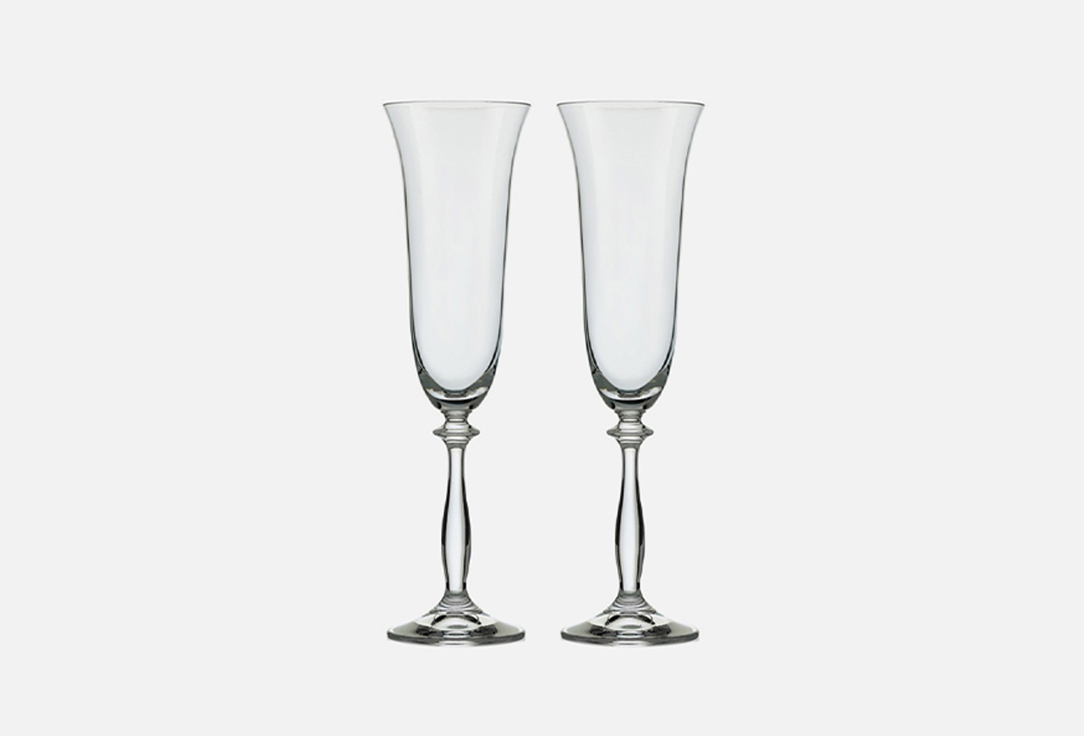 

Бокалы для шампанского CRYSTALEX, Прозрачный, Анжела 2 шт