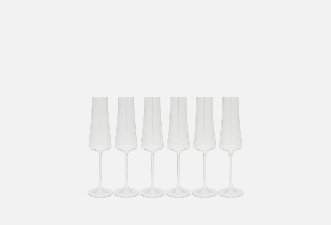 Бокалы для шампанского 210 мл CRYSTALEX Xtra 6 шт набор бокалов для шампанского tulipa 6шт 170мл crystalex cr170104t