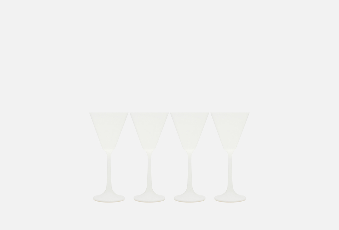 

Бокалы для мартини 90 мл CRYSTALEX, Белый, Praline white 4 шт