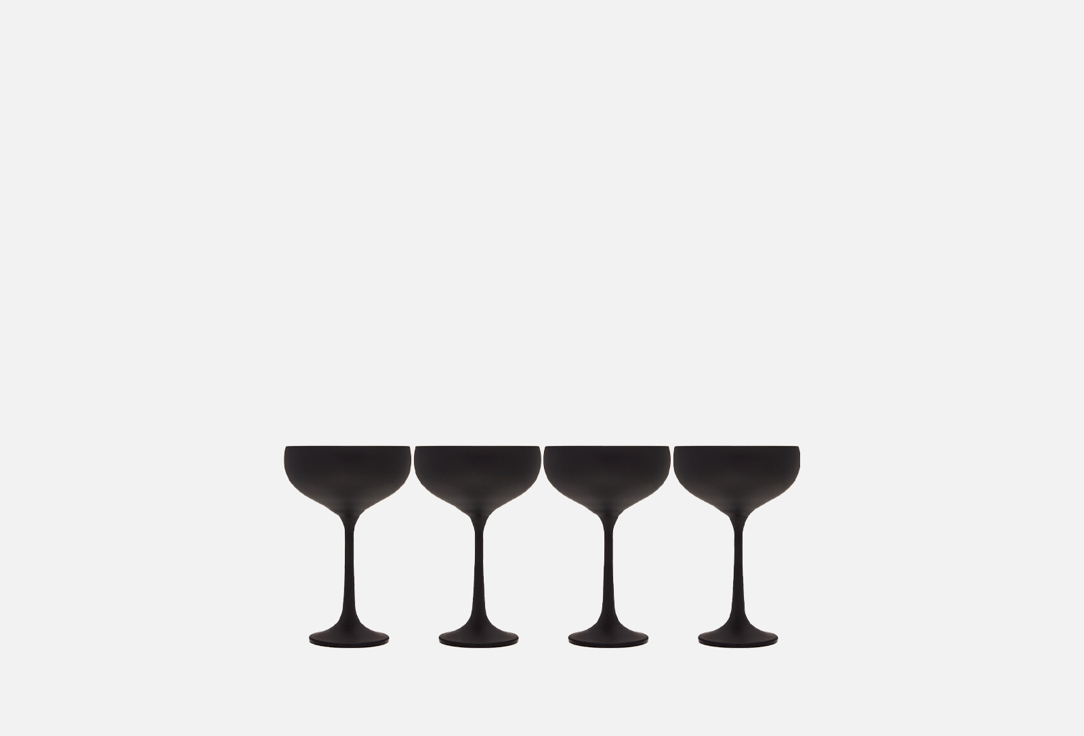 Изображение товара Набор креманок 180 мл Crystalex Praline black