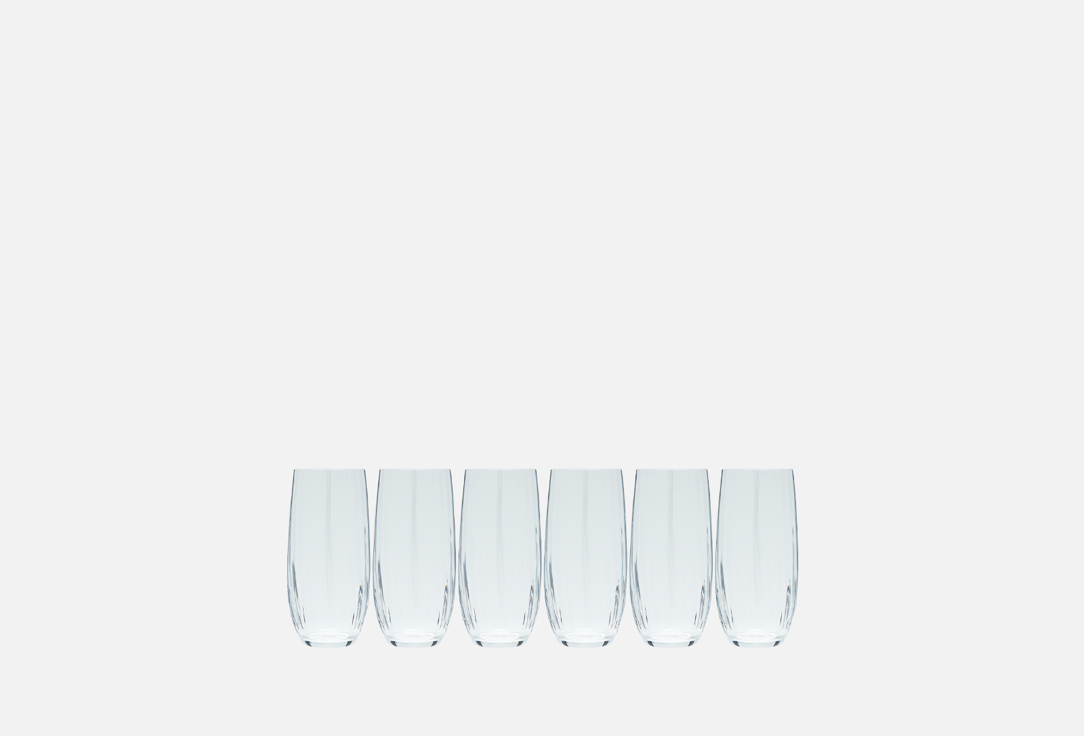Стаканы высокие 350 мл CRYSTALEX Waterfoll 6 шт бокалы для шампанского 190 мл crystalex waterfoll 6 шт
