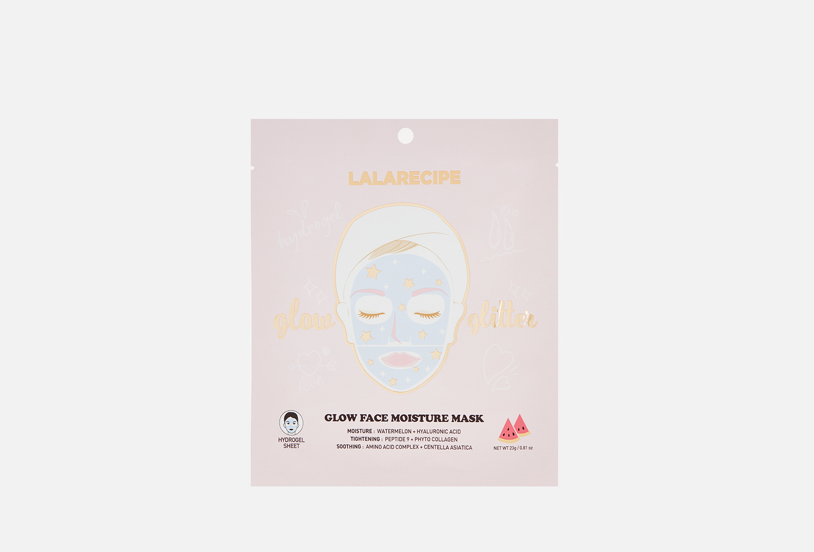 Lalarecipe Увлажняющая гидрогелевая маска для лица Glow face moisture ...