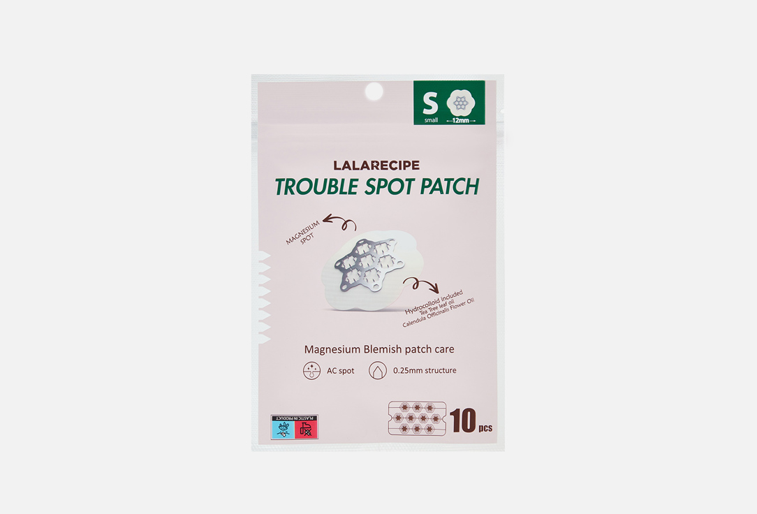 Локальные патчи для лица LALARECIPE Trouble spot patch small 10 шт cettua spot clear dual patch