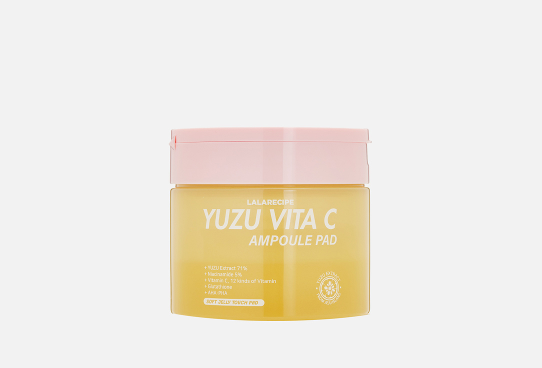 Диски для лица LALARECIPE Yuzu vita c ampoule pad 80 шт маска для лица с витамином с missha vita c plus ampoule mask 1 шт