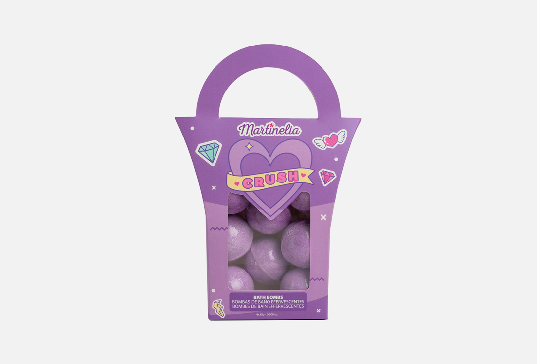 цена Набор бомбочек MARTINELIA Crush Bath Bombs Pack (violet) 8 шт