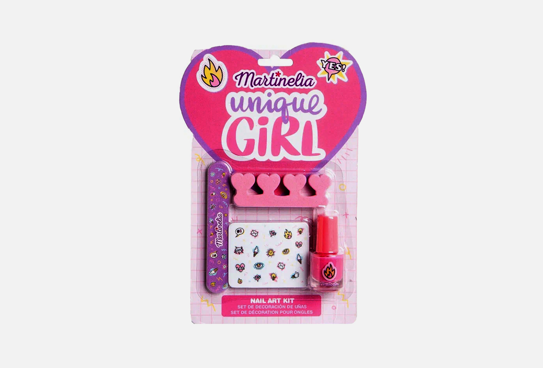 Набор для ногтей MARTINELIA A Super Girl Nail Art Kit 4 шт средний набор для ногтей martinelia nail design kit super girl 5 шт