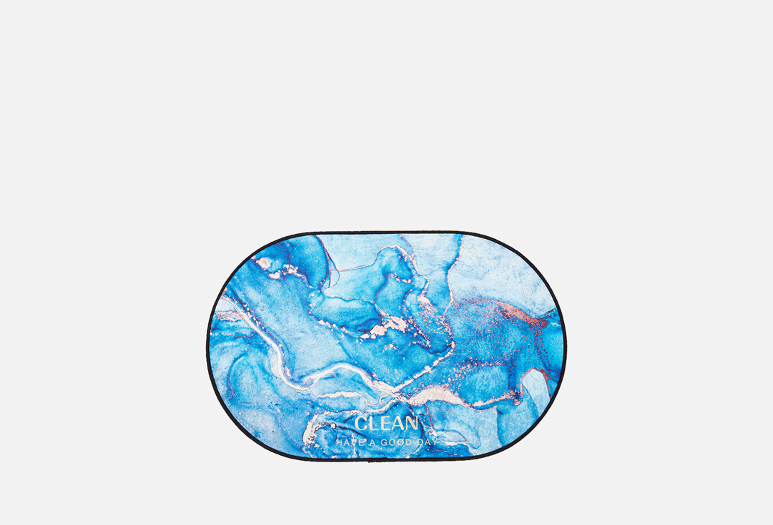 Коврик для Ванной CARPETS Мрамор голубой 50х80 1 шт цена и фото