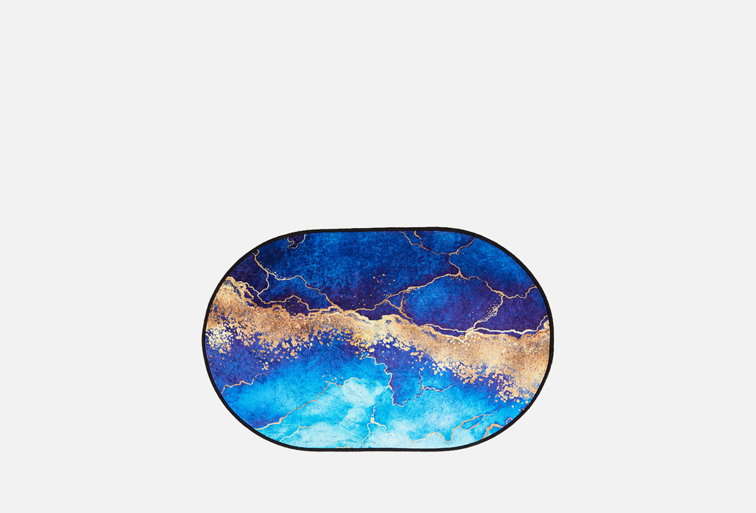 Изображение товара Коврик для Ванной Carpets мрамор синий 50х80