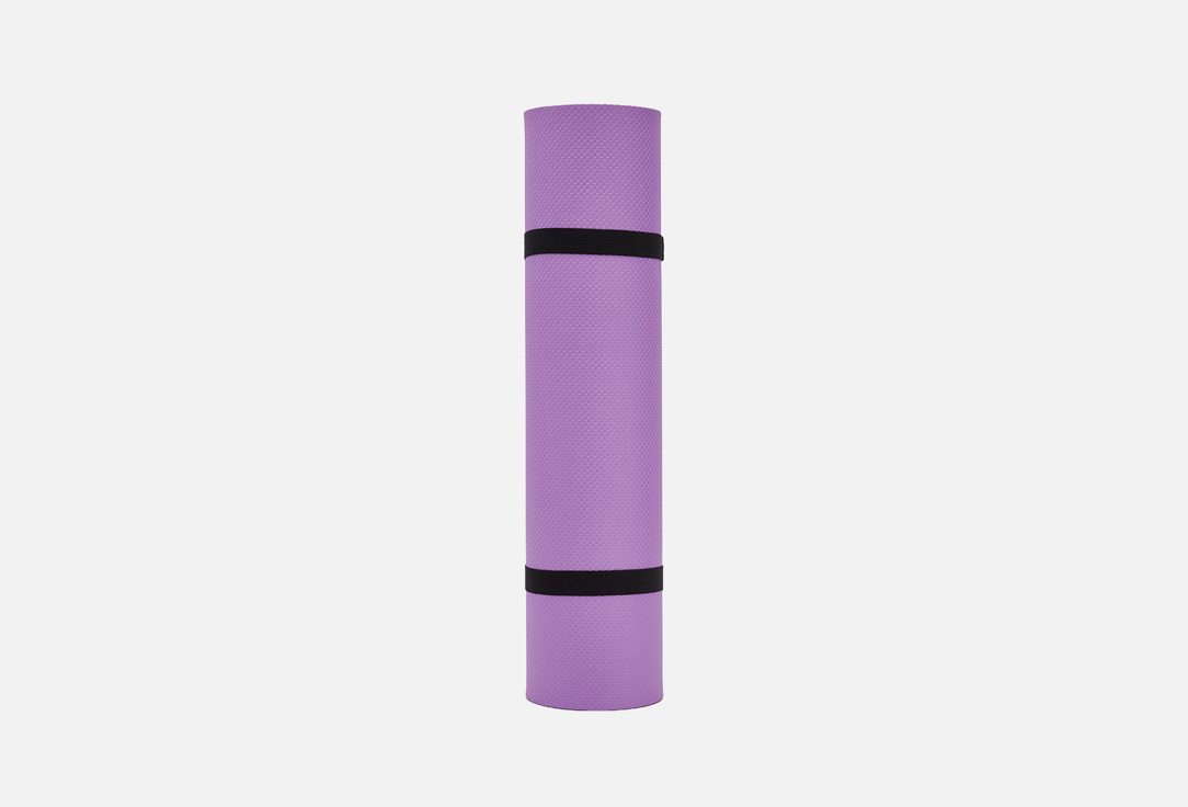 Коврик для йоги и фитнеса ECOFIT с резинками фиолетовый 