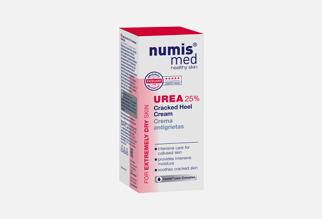

Крем против трещин на пятках NUMIS MED, Cracked Heel Cream UREA 25% 50 мл