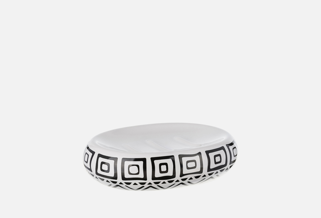 

Мыльница MOROSHKA, Принт, Nomads, черный 1 шт