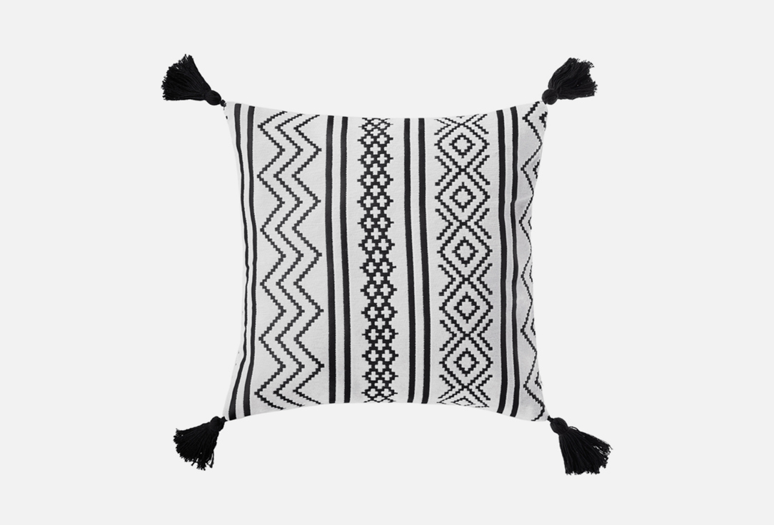 Декоративная подушка MOROSHKA Desert, черно-белая 1 шт